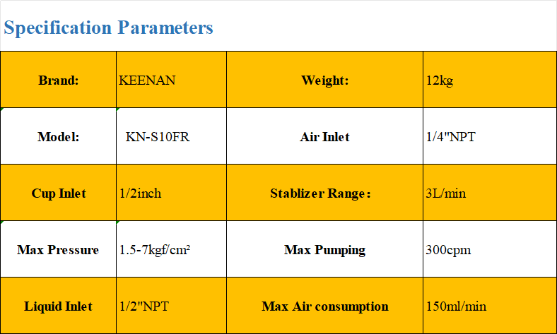 SS diaphragm pump specs