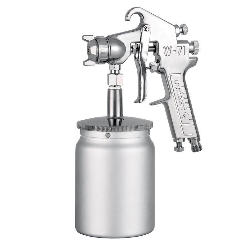 Lower paint cup air spray gun